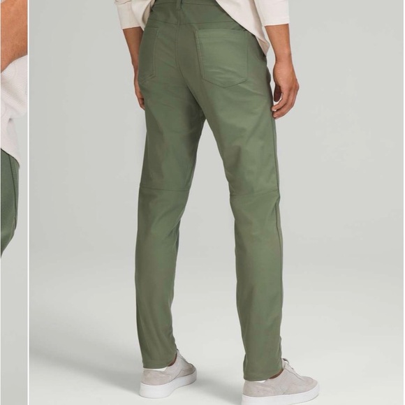Lululemon ABC pant slim 32 with inseam 26-27” Men's Olive Green Pants - Picture 2 of 11